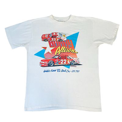 Vintage Nascar Bobby Allison World’s Fastest Stock Car T-shirt M-3 2071