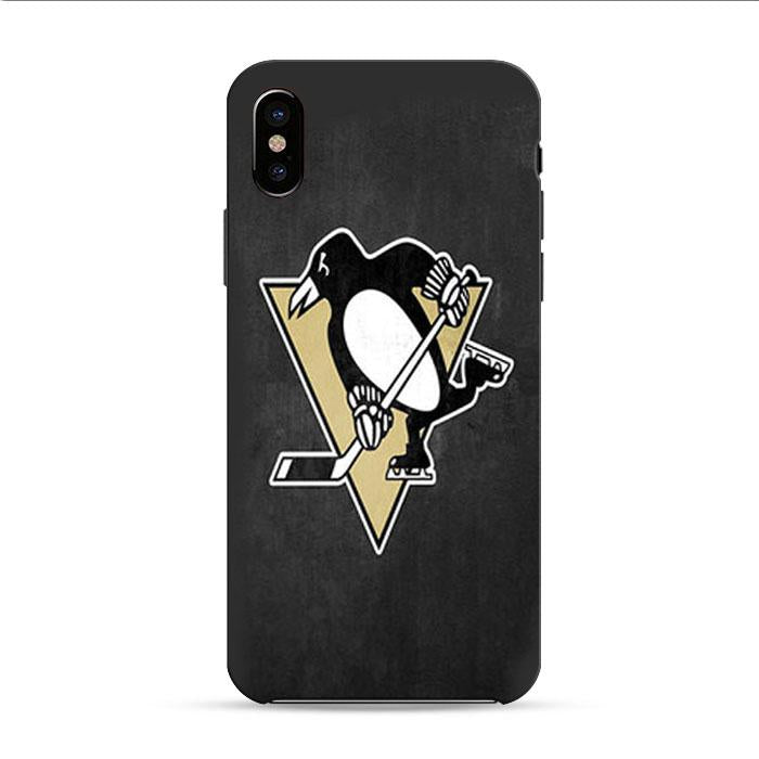 Pittsburgh Penguins Logo Dark Gray iPhone XS 3D Case