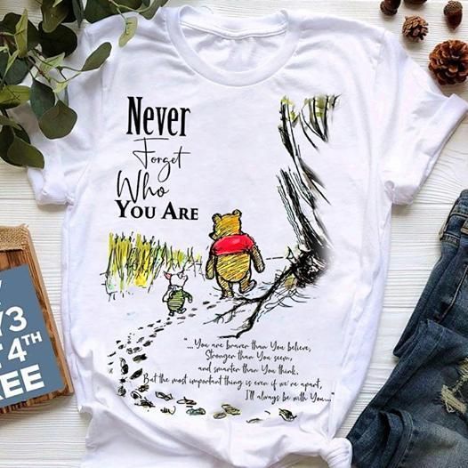 Never Forget Who You Are Winnie The Pooh Piglet