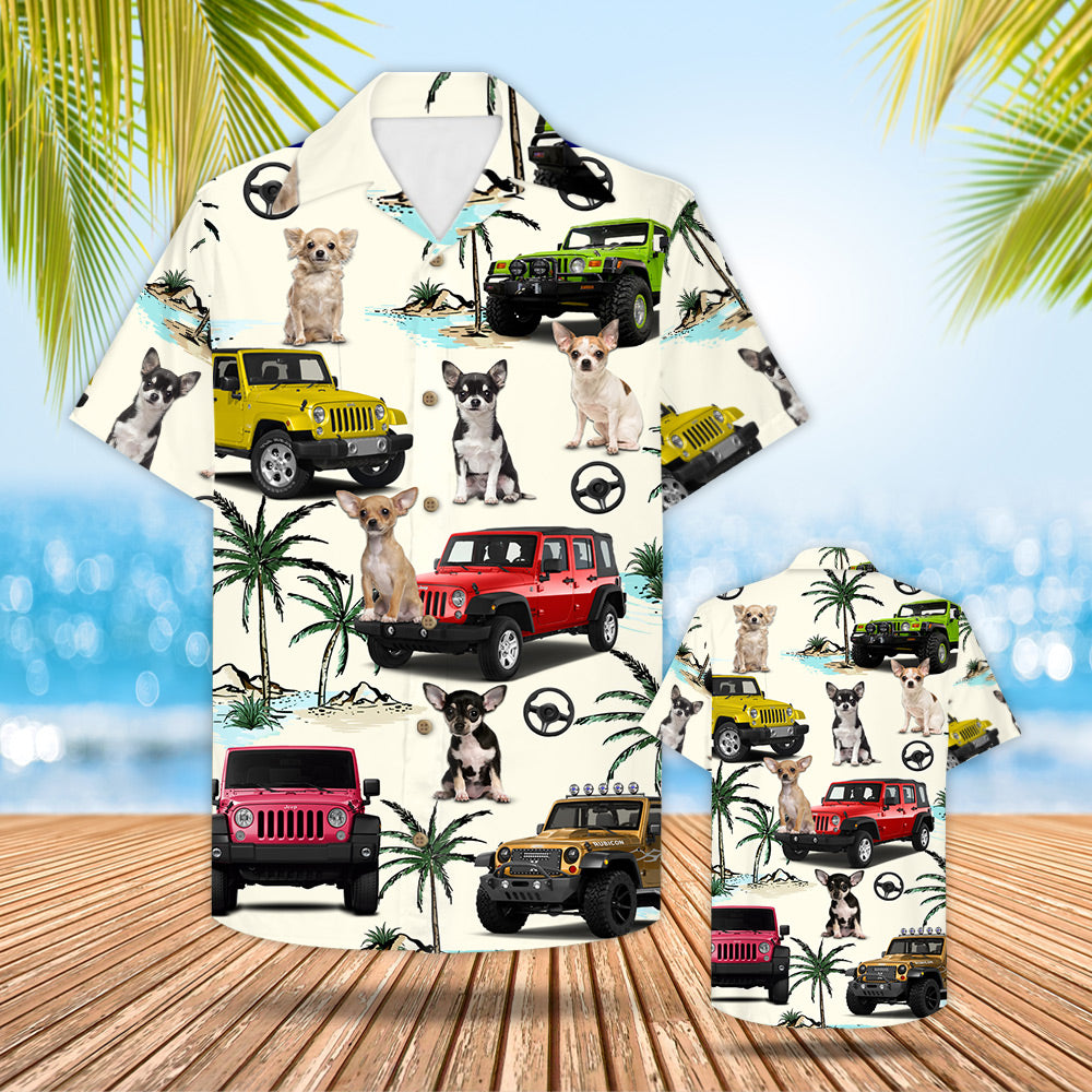 Jeep Chihuahua Hawaii Shirt Gift For Trips And Pattern Trna Ha6661