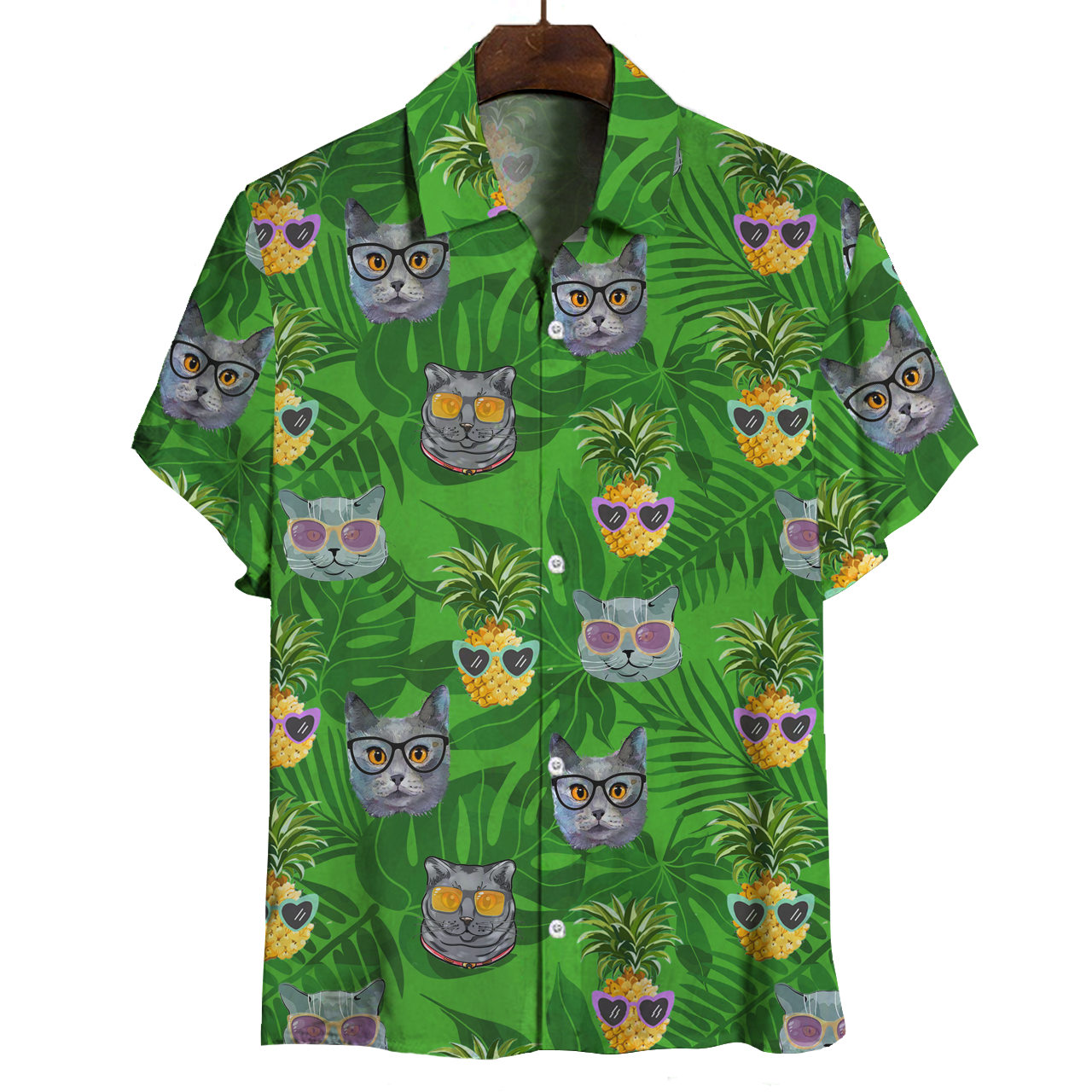 Aloha Hawaii Chartreux Cat Shirt Ha77130