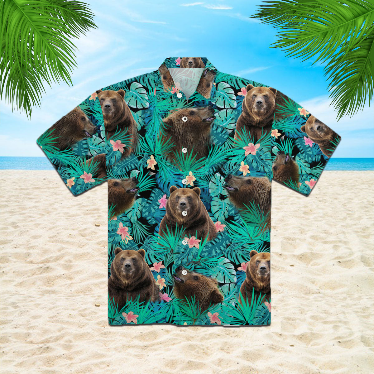 Oragontee Bear Tropical Hawaii Shirt For Men Women Adult Ha59866