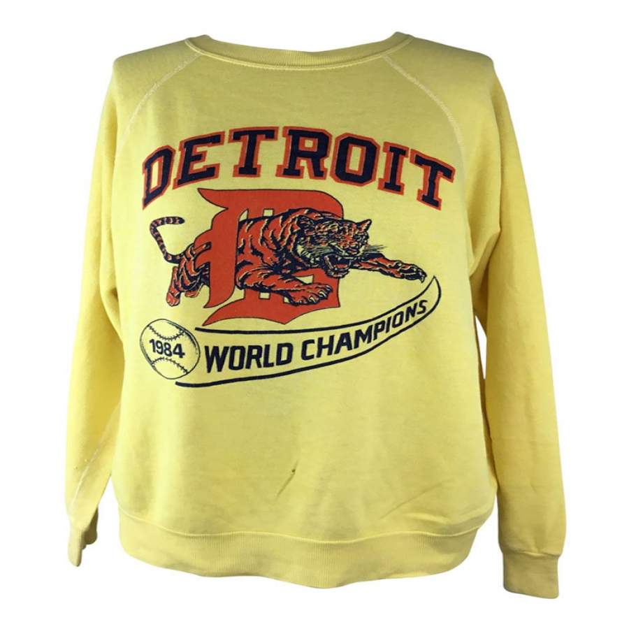 Vintage Detroit Tigers Graphic Sweatshirt S0303A