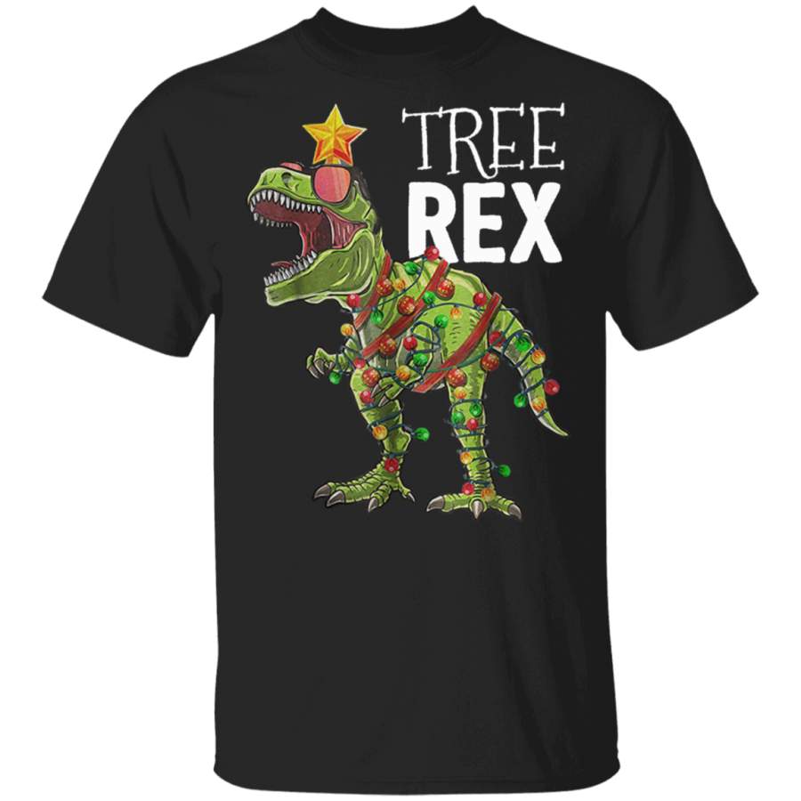 T-Rex Christmas Tree Shirt Cool Dinosaur Ugly Christmas Design Gift For Dinosaur Lover