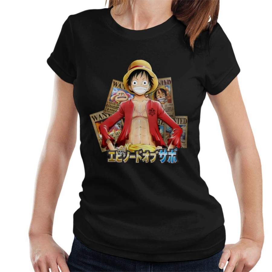 One Piece Luffy Wanted Posters Women’s T-shirt