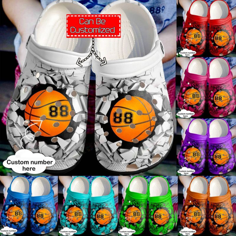 Baseball – Personalized Basketball Broken Wall Clog Shoes For Men And Women