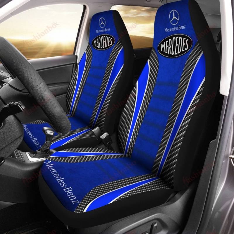 MERCEDES NTH Car Seat Cover (Set of 2) Ver 1 (Blue)