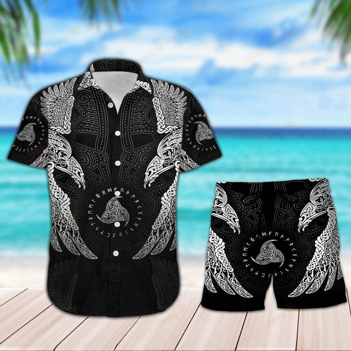 Viking Hawaiian Shirt And Shorts 002095 Ha93517