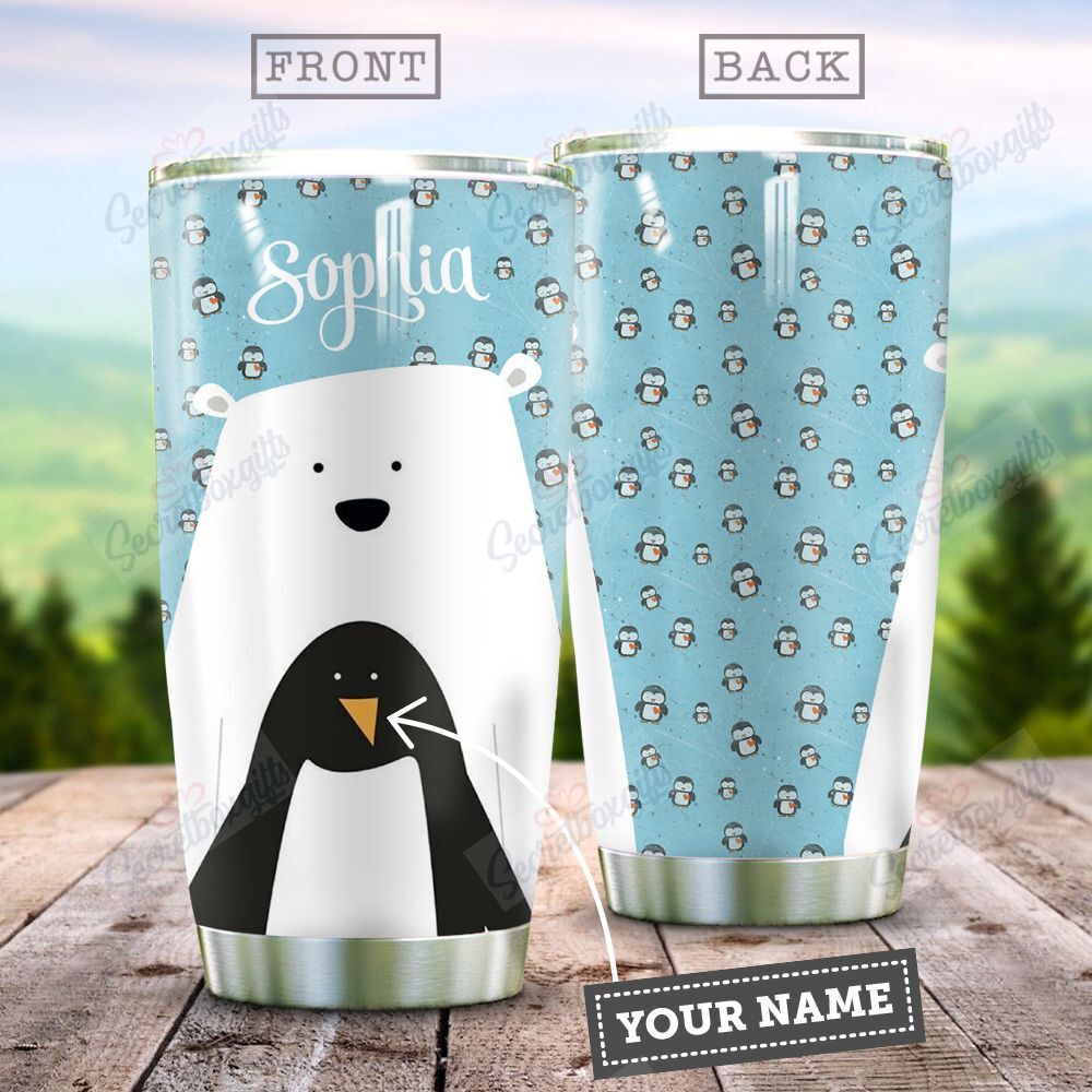 Penguin Ht2412055P Personalized Stainless Steel Tumbler Customize Name, Text, Number