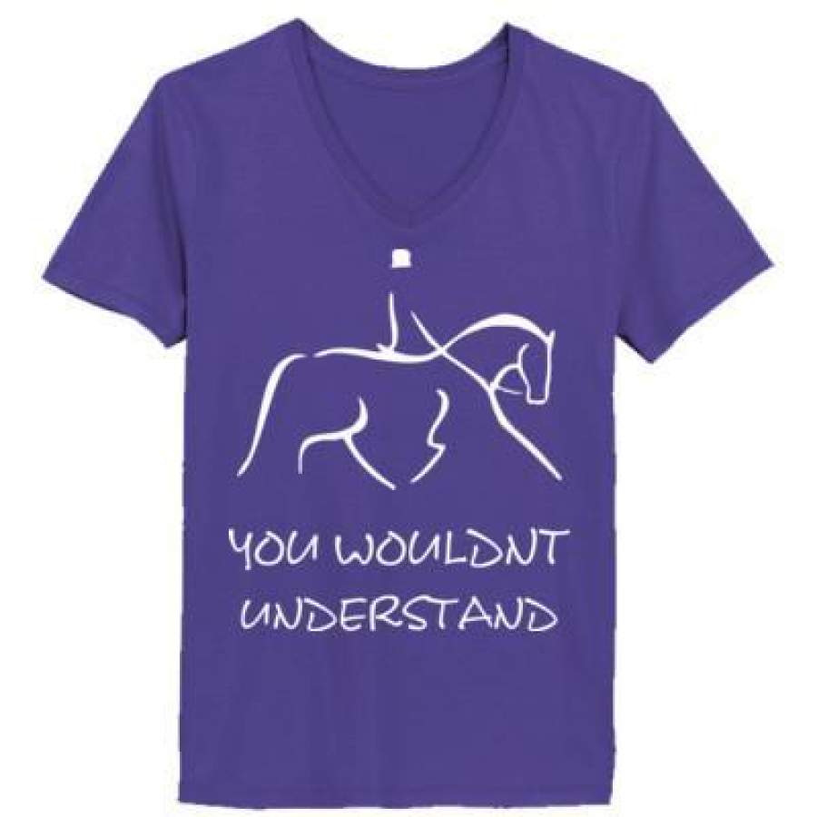 AGR Horse Riding You Wouldnt Understand – Ladies’ V-Neck T-Shirt