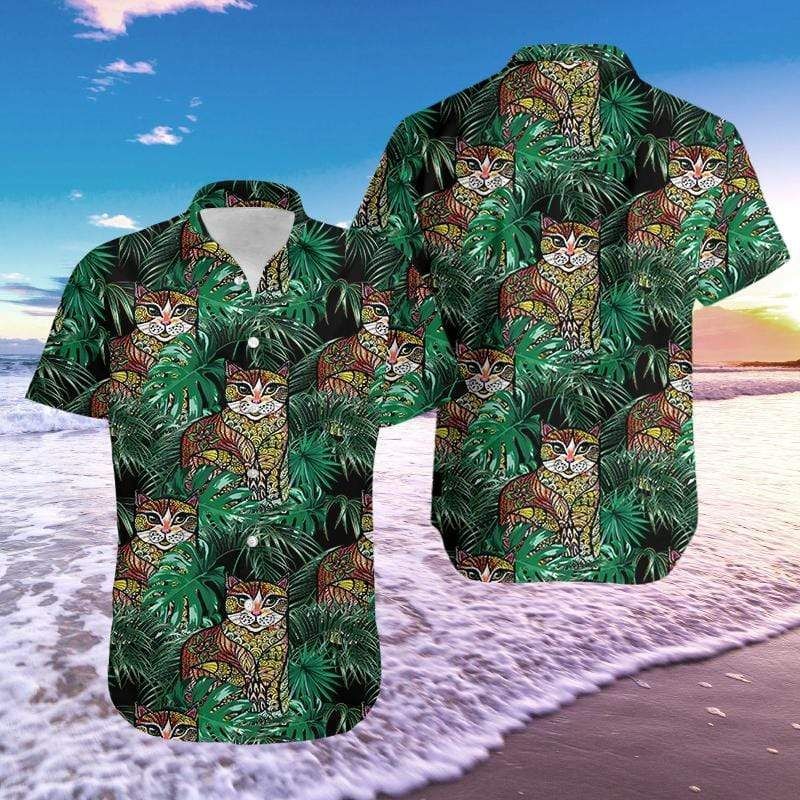 Find Hawaii Aloha Shirts Awesome Cat Ha13779