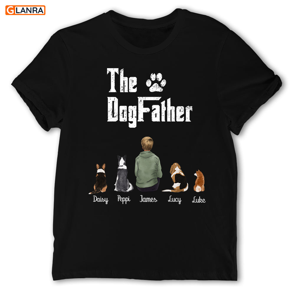 Personalized The Dog Father Shirt, Custom Dog Shirt, Dog Dad Shirt, Dad Shirt, Dog Lover Shirt, Paw Shirt, Pet Lover Shirt, T-Shirt, Tee