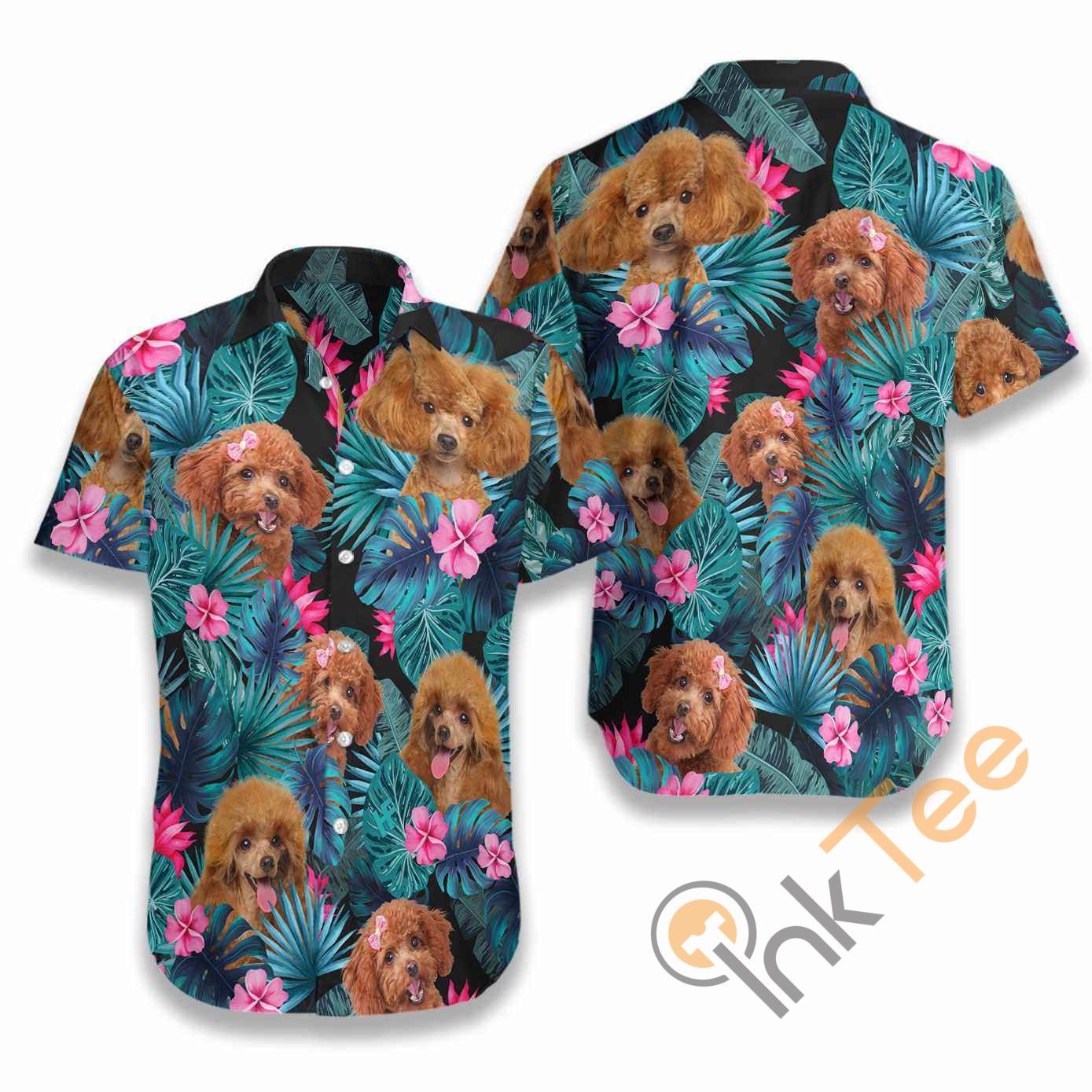 Tropical Poodle Hawaiian shirts