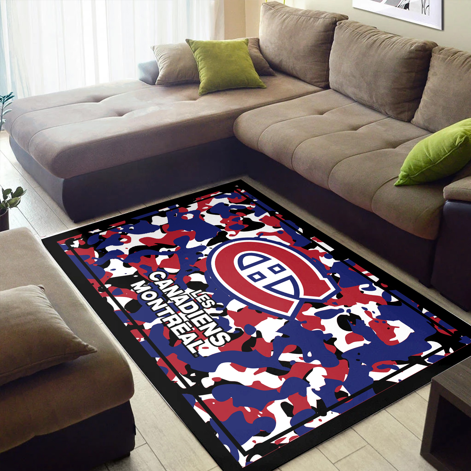 Montreal Canadiens Camouflage Area Rug