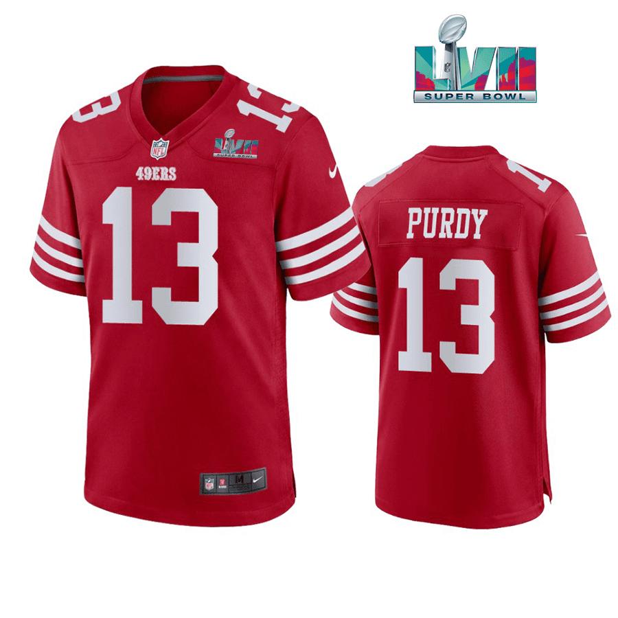 Brock Purdy 13 San Francisco 49Ers Super Bowl Lvii Men Game Jersey ...