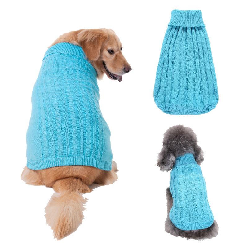 Dog Cat Winter Clothes Knitted Pet Clothes For Cat Small Medium Dogs Chihuahua Hiromi Puppy Pet Sweater Pure Dog Sweater alx