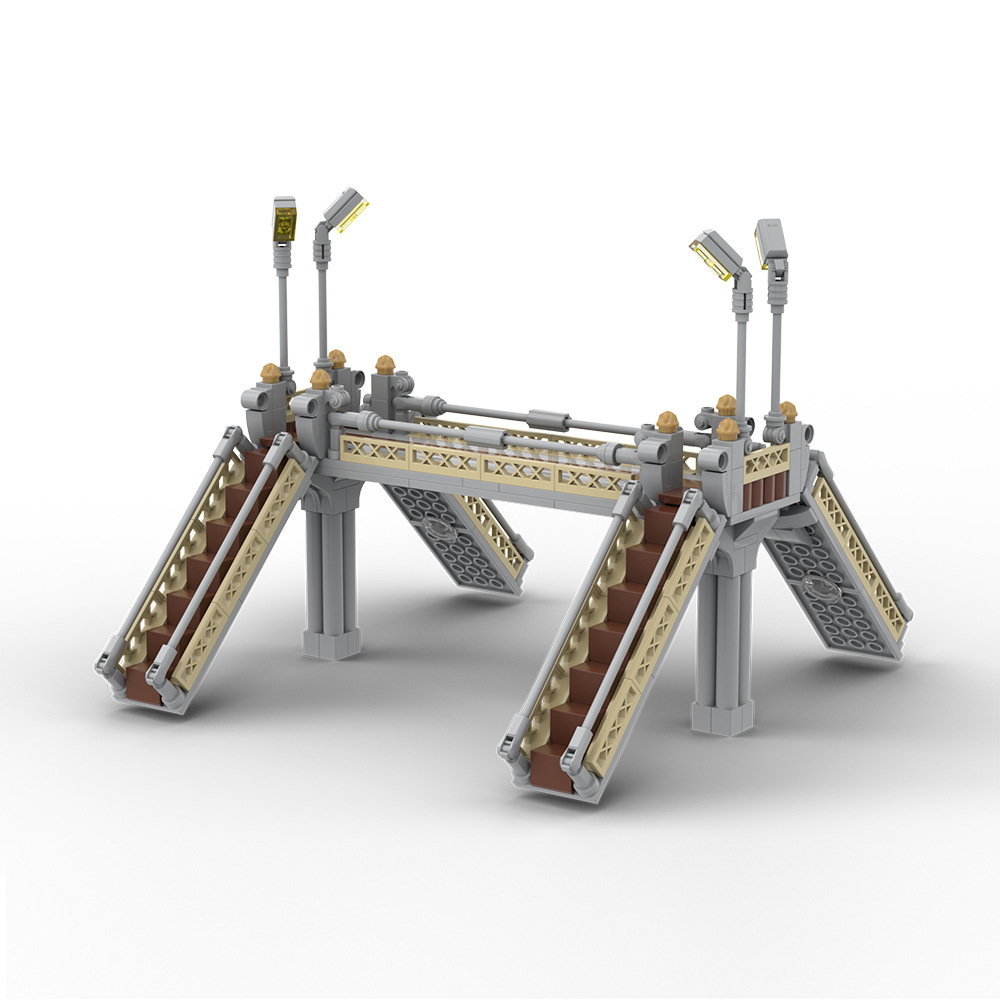 Architectural City Creativ Flyover Street Road Plates Footbridge Assembled MOC Building Block Skyline Set Model Toy For Children alx