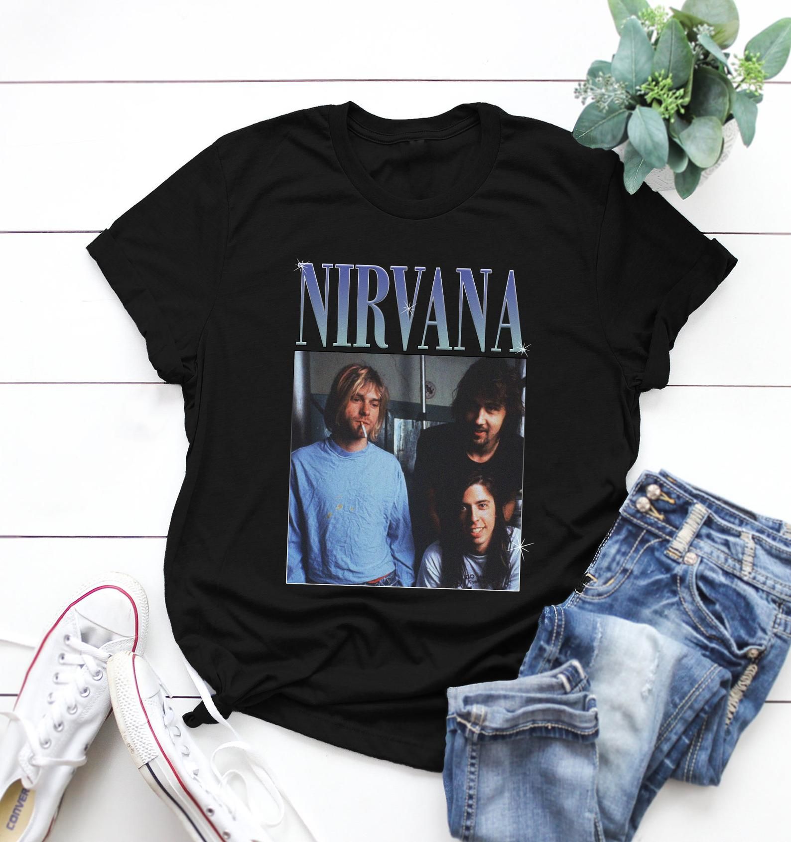 Vintage Nirvana Hanson T-Shirt 90S 1993 Band Tour Unisex Shirt Retro T-Shir