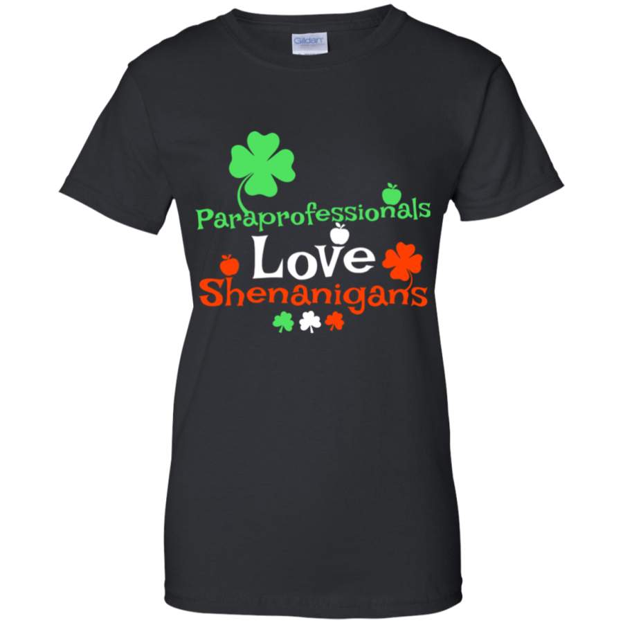 Paraprofessionals Love Shenanigans St Patricks Day Para Women’s T-Shirt