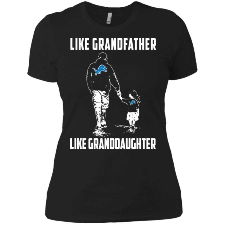 Unbelievable Detroit Lions Like GrandFather Like GrandDaughter t shirt Ladies’ Boyfriend shirt