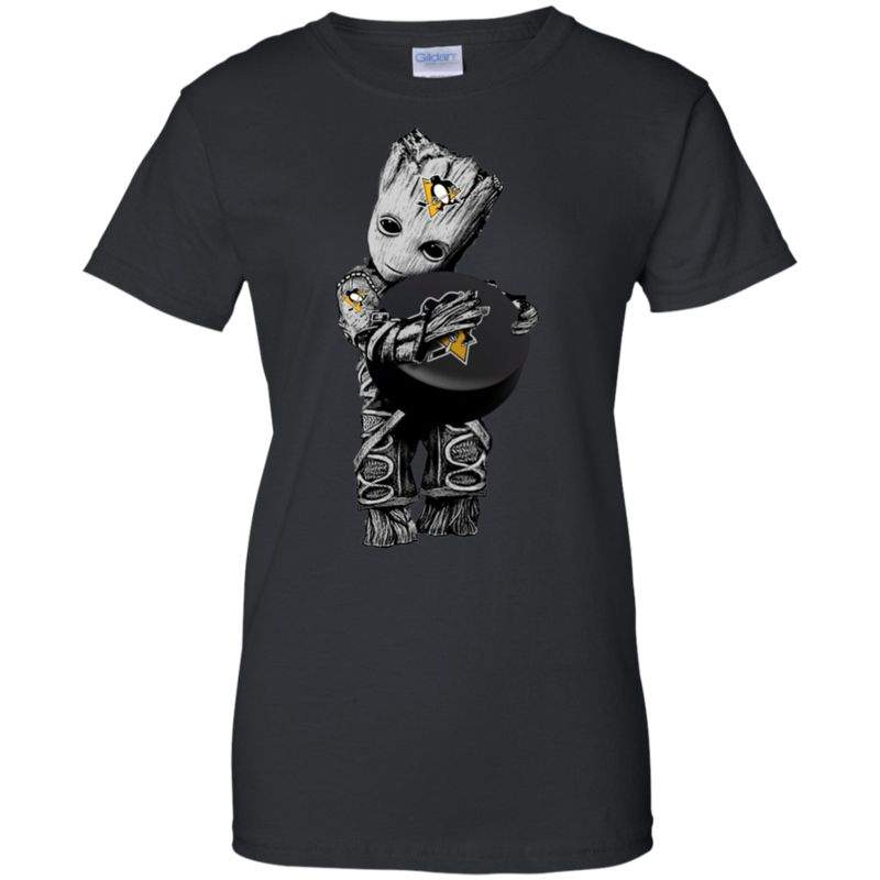 Pittsburgh Penguins Guardians Of The Galaxy Groot Hockey T-shirts