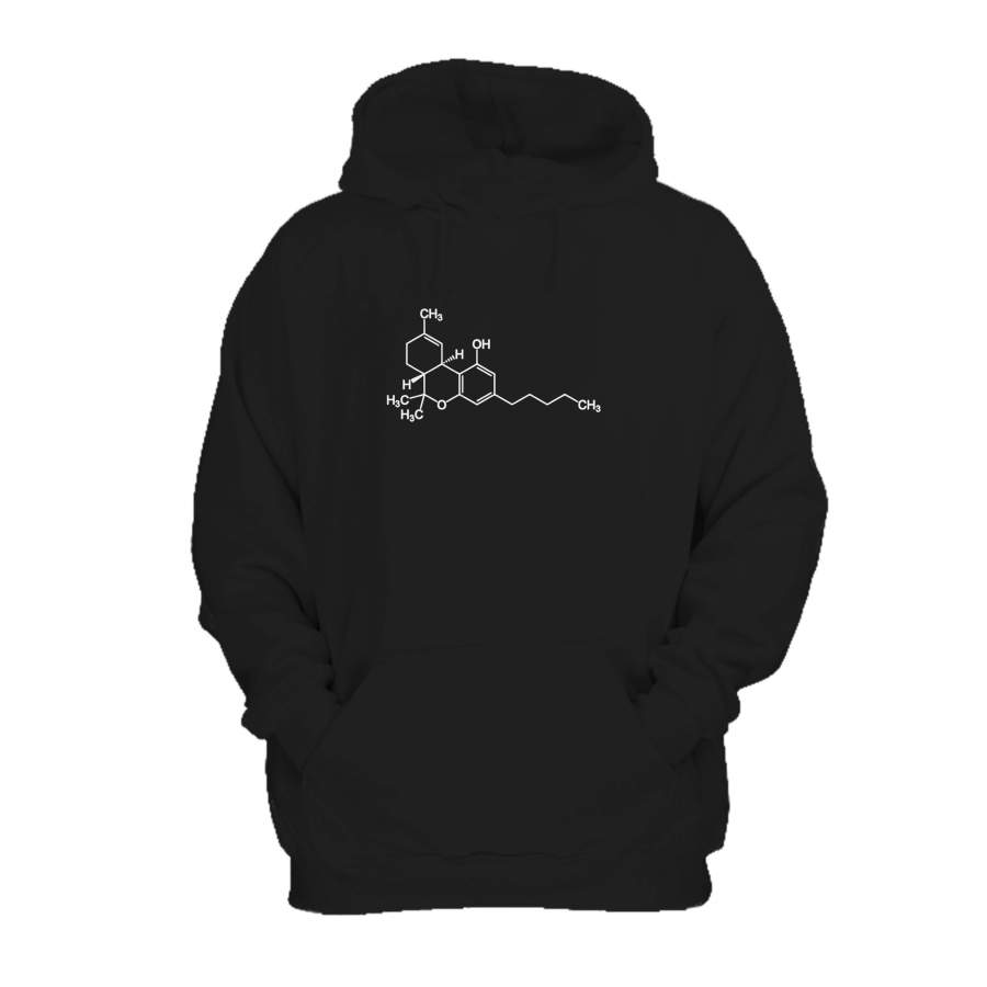 Thc Molecule Science Marijuana Weed Pot Breaking Bad Medicinal Cannabis Molecular Graphic Smoke Hoodie