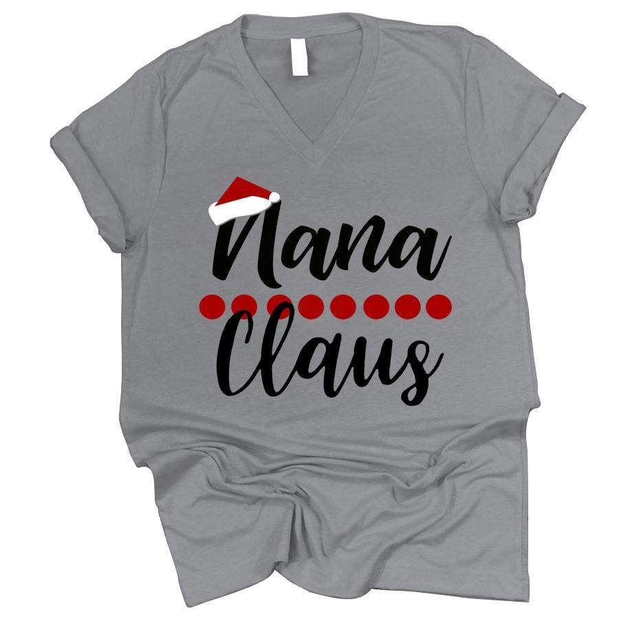 PERSONALIZED NANA CLAUS HAT SANTA CHRISTMAS SHIRT