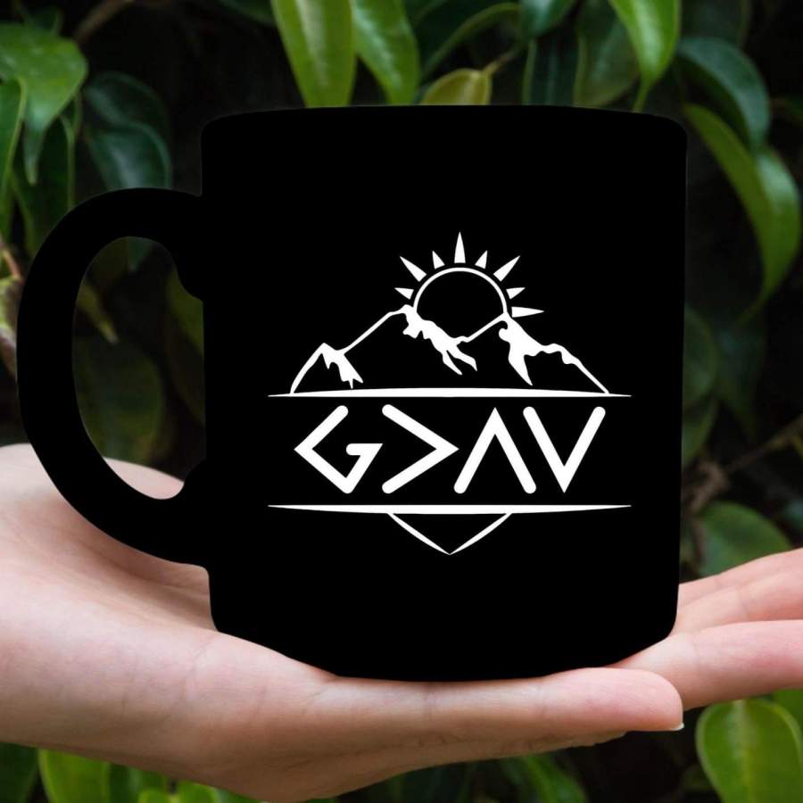 God is Greater Than The Highs and The Lows coffee mug