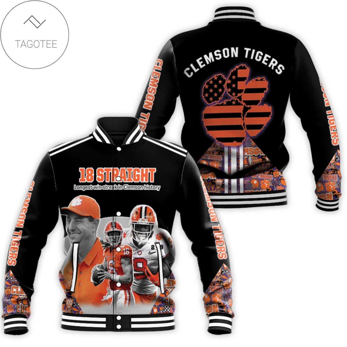 Clemson Tigers Baseball Jacket V3