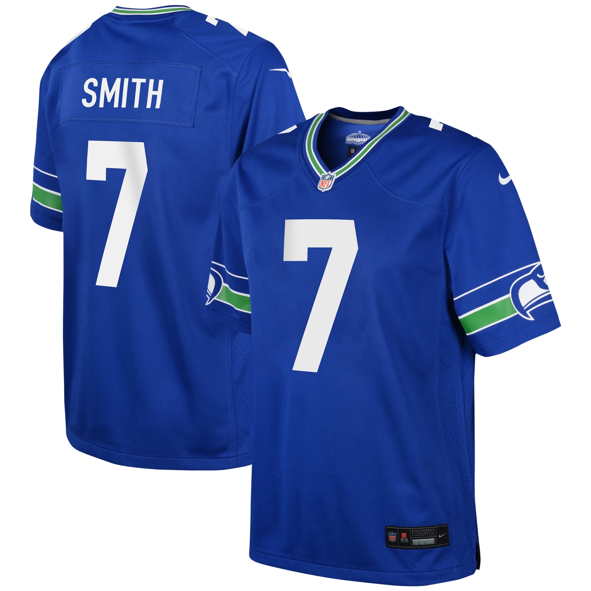 Youth Seattle Seahawks Geno Smith Royal Game Jersey