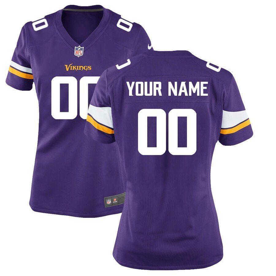 Minnesota Vikings Wocustom Game Purple 3D Jersey