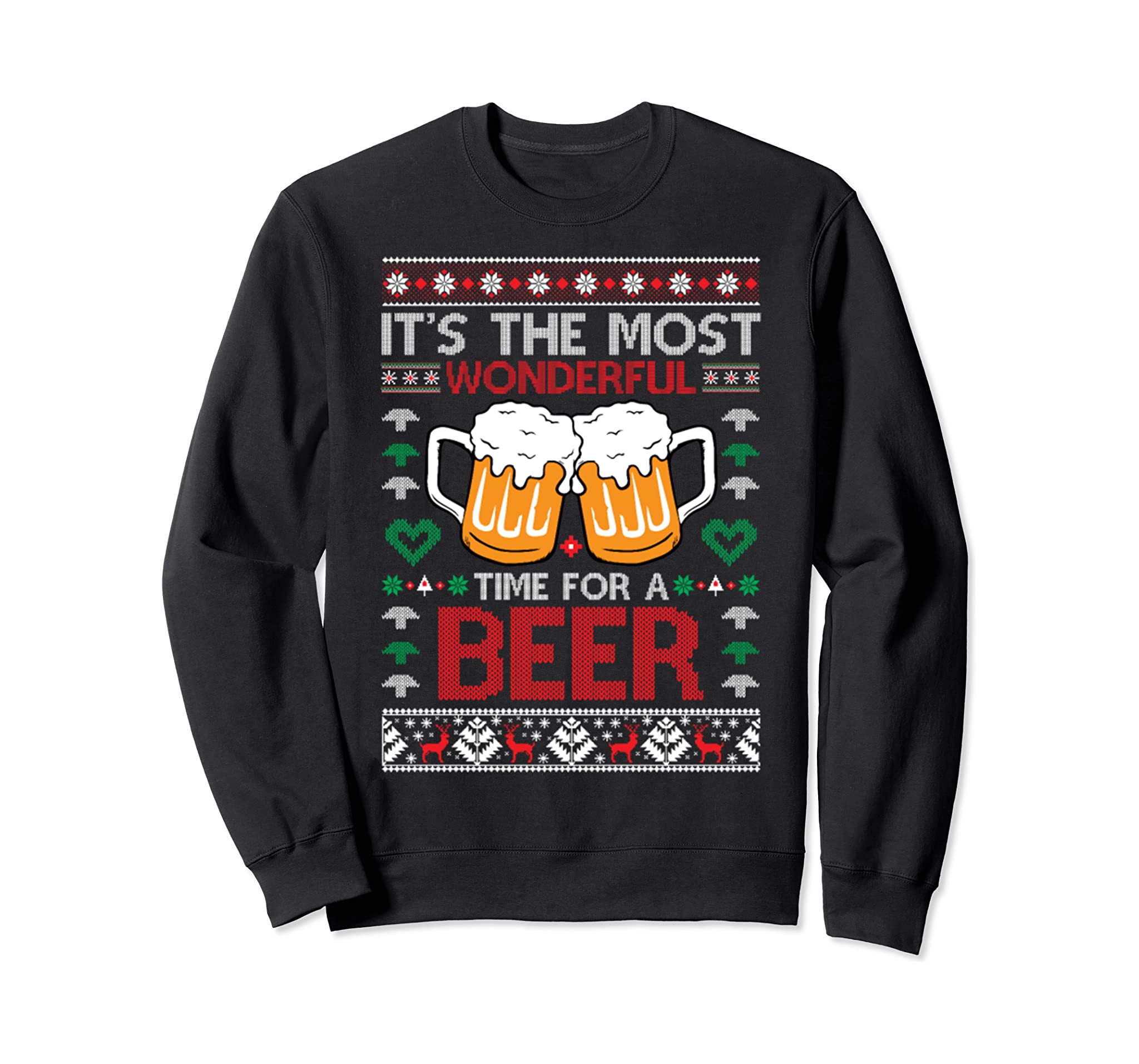 Wonderful Time For A Beer Ugly Christmas Sweater 2023S Sweatshirt