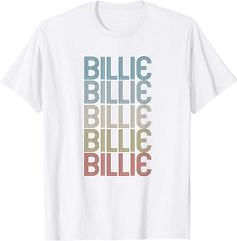 Billie First Name Vintage Retro T-Shirt