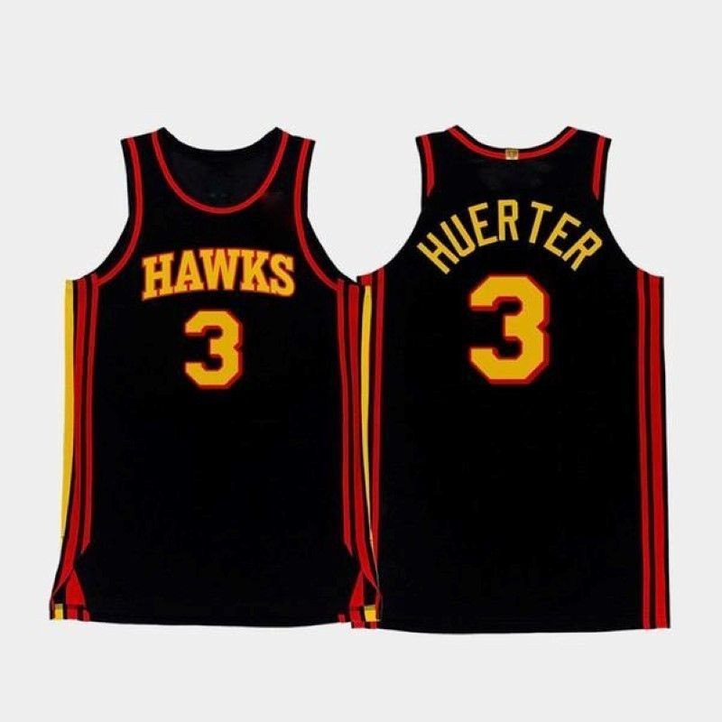 Atlanta Hawks Kevin Huerter #3 NBA 2020 New Arrival Black Jersey