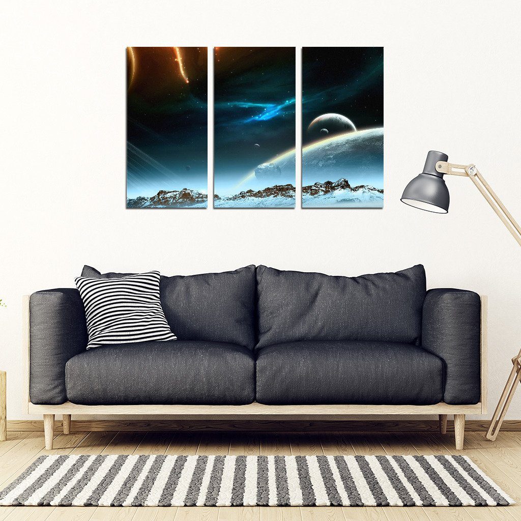 Universe – 3 Piece Framed Canvas