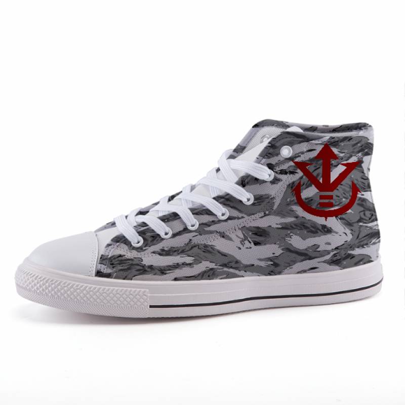 Dragon Ball Snow Tiger Stripe Vegeta Crest Sneaker Shoes