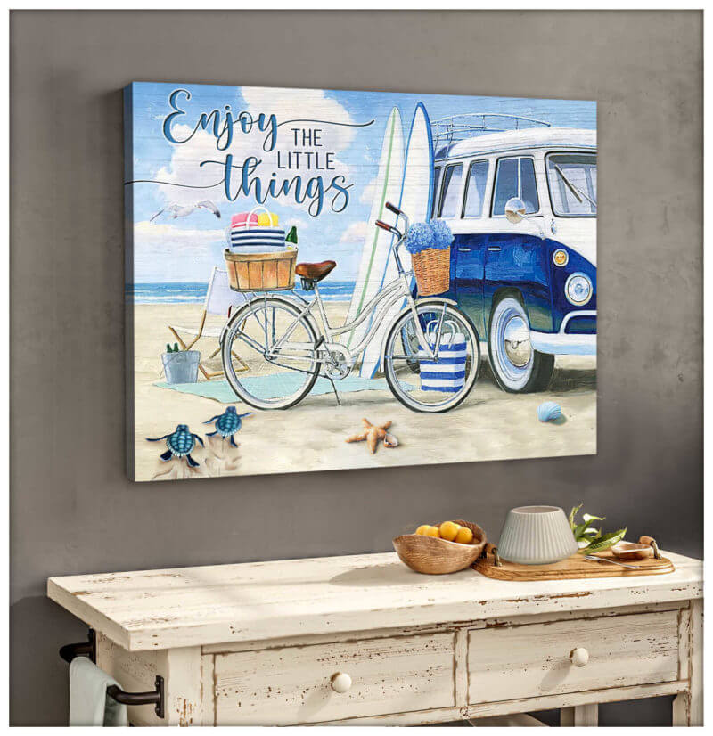 Beach Premium Wall Art Canvas – Enjoy The Little Things