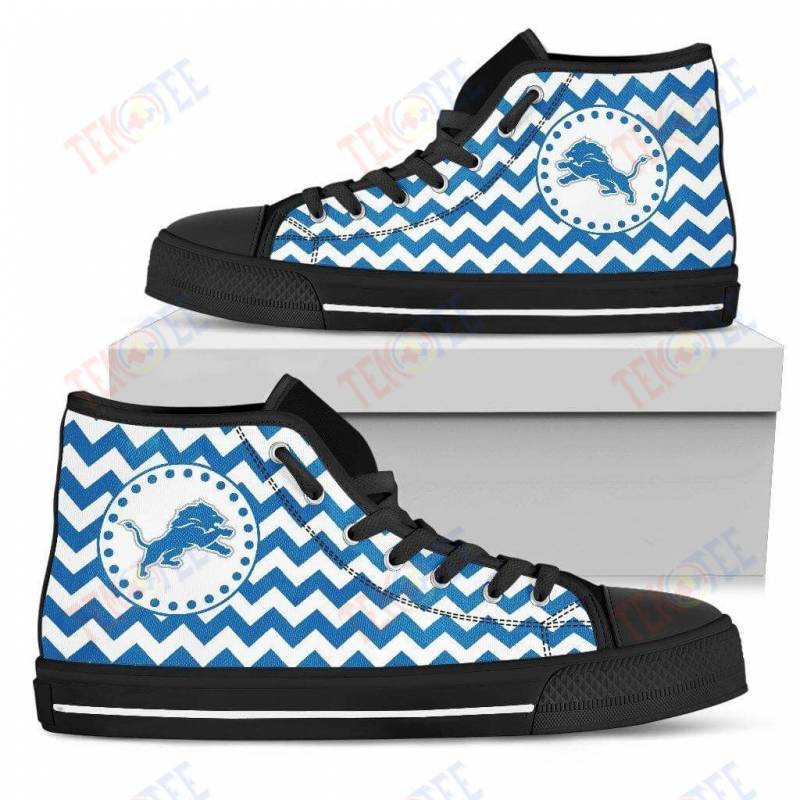 Mens Womens Detroit Lions High Top Shoes Chevron Broncos 3D Printable TMT962