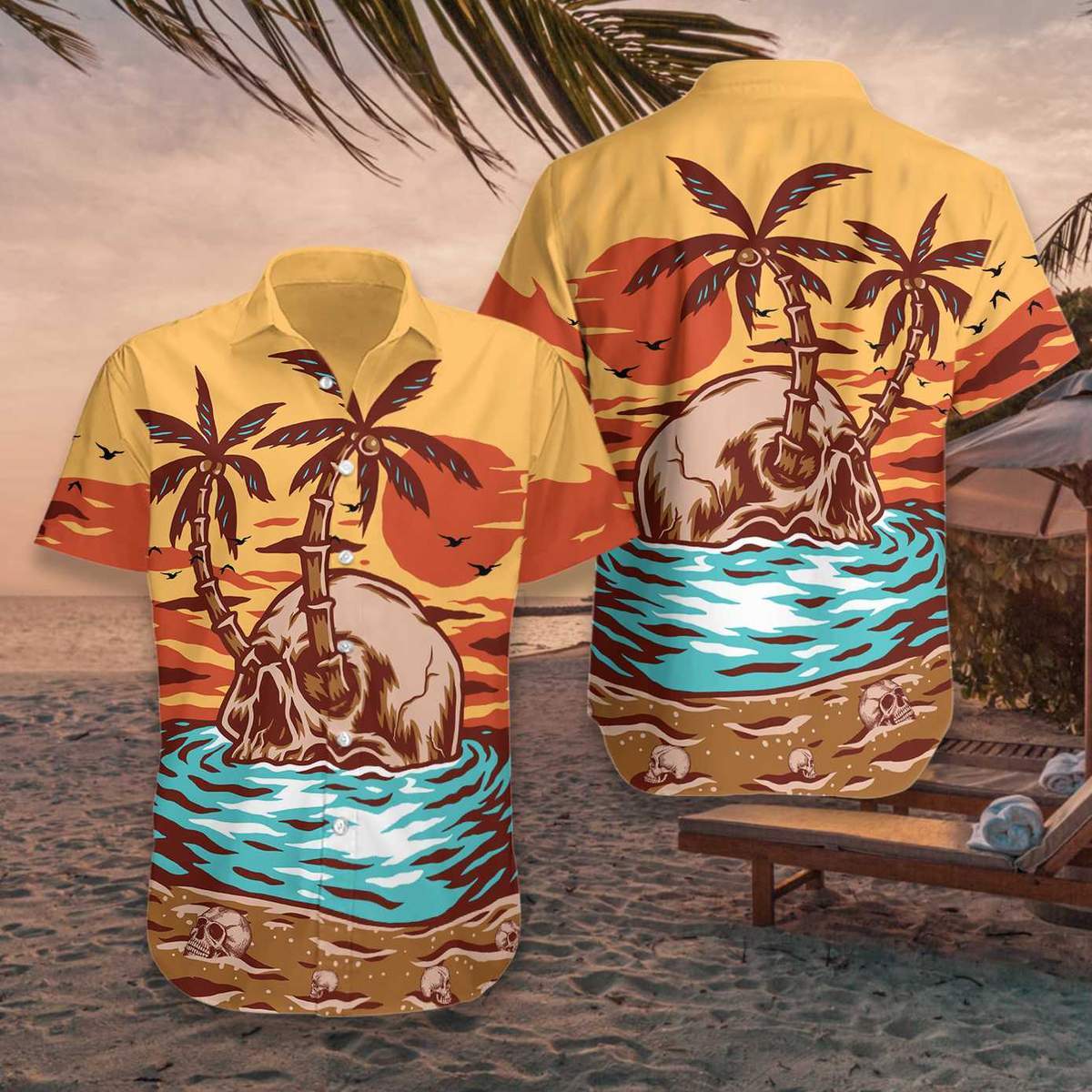 Skull Summer Beach Hawaii Shirt For Men Women Adult Ha87289