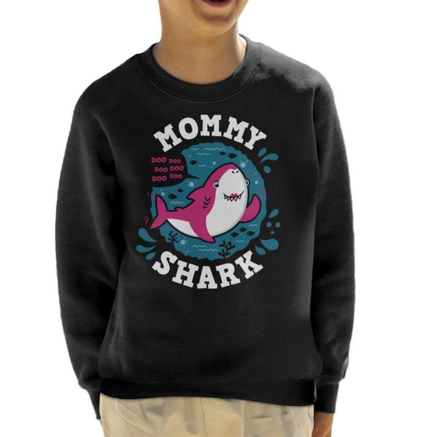 Baby Shark Family Mommy Kid’s Sweatshirt