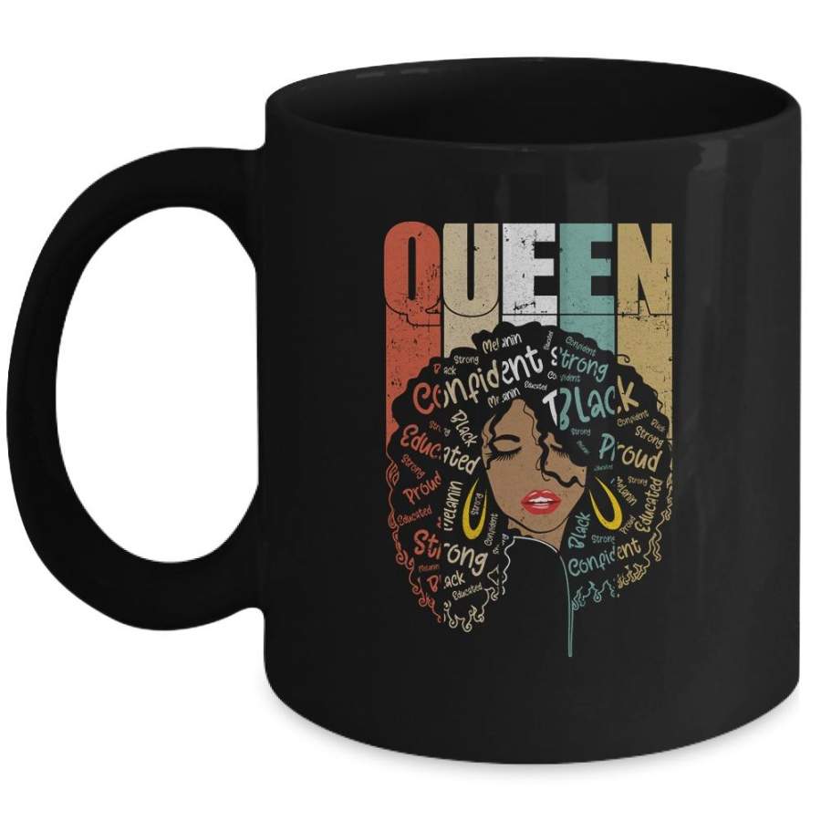 African American For Educated Strong Black Woman Queen Mug