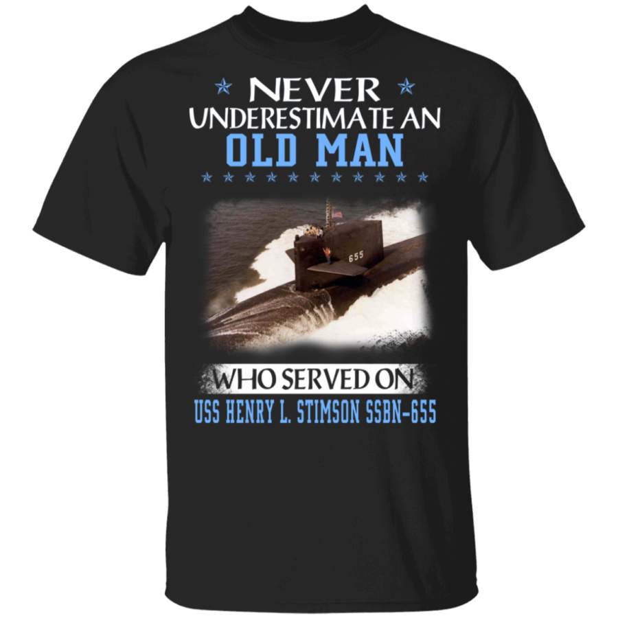 USS Henry L. Stimson SSBN-655 Veterans Day Christmas Gift T-Shirt