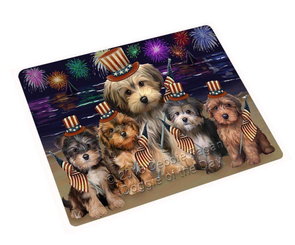 4Th Of July Independence Day Firework Yorkipoos Dog Blanket Blnkt62346