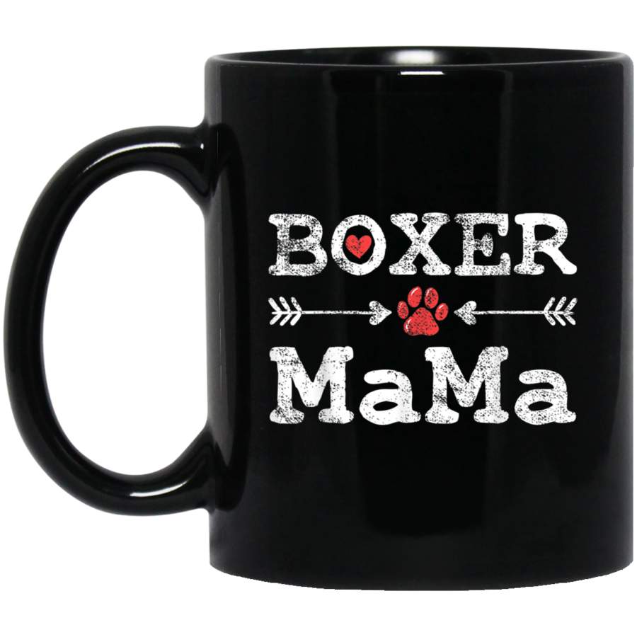 Boxer Dog Mom Mama Vintage Mug