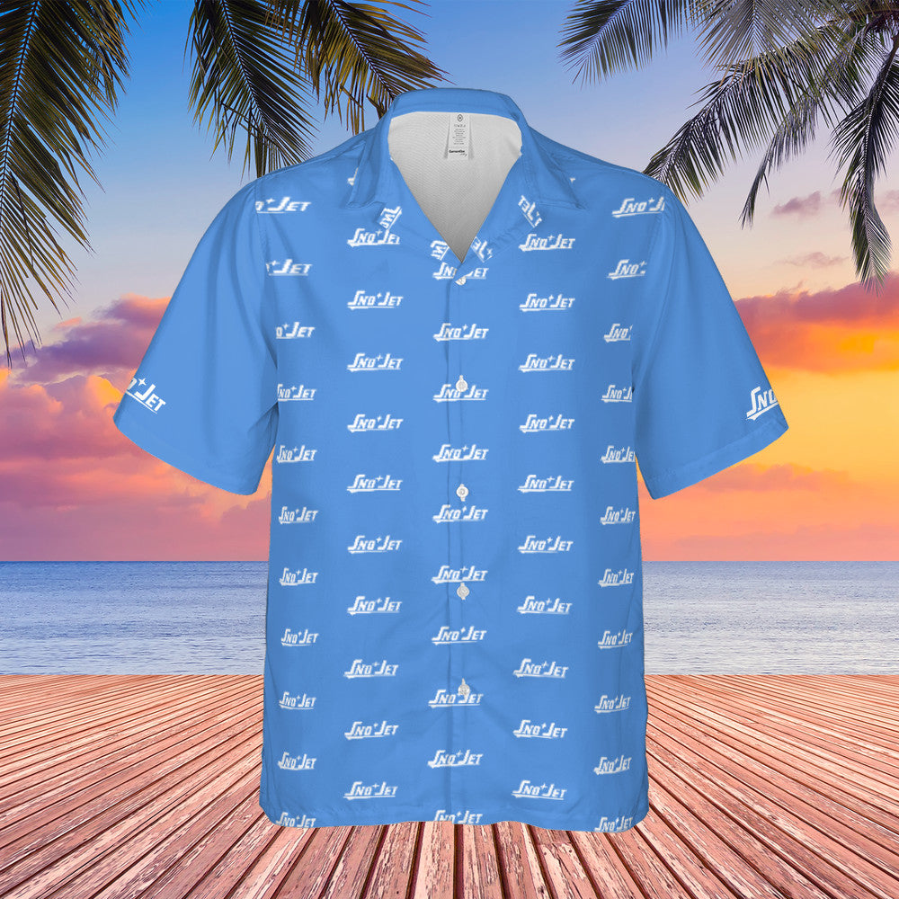 Vintage Sno Jet Snowmobile Hawaii Style Shirt Ha47135