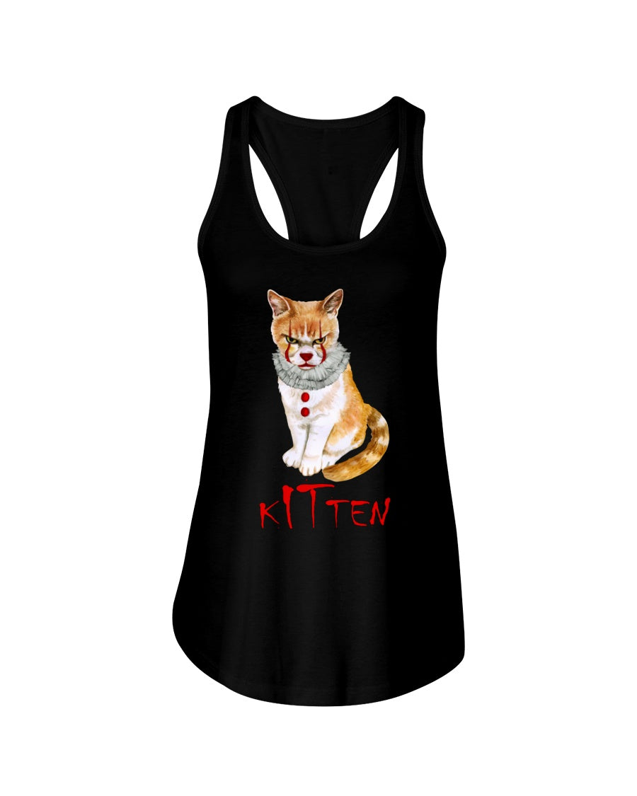 Kitten Special Gift For Cat Lovers Ladies Flowy Tank