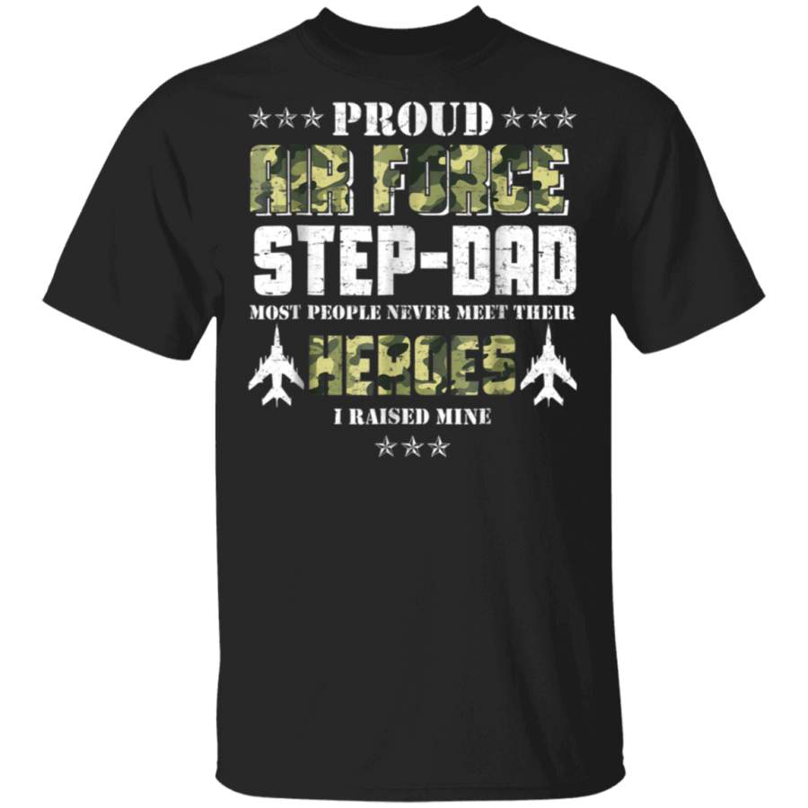 Vintage Proud Air Force StepDad T Shirt Veteran Shirts