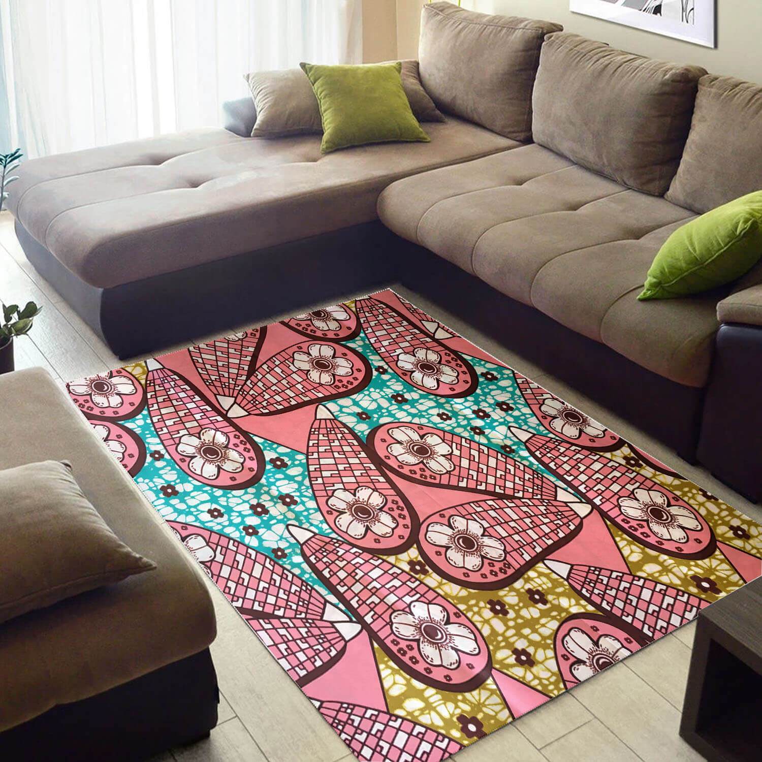 Trendy African Area Rug Graphic Natural Hair Afrocentric Pattern Art African Style Carpet African House Decor BPS3268