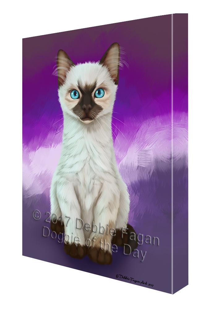 Siamese Kitten Canvas Wall Art Cvs49035