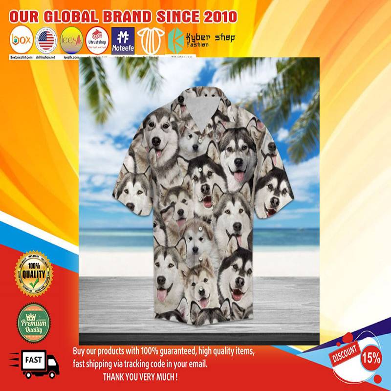 Alaskan malamute awesome hawaiian shirt-BBS